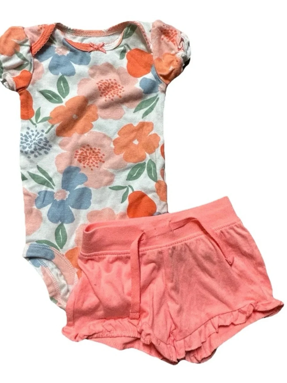 Baby Girl Summer Clothing Bodysuits Shorts Leggings Cardigan Size 3-6 Months